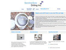 Tablet Screenshot of carolina-core-drill.com